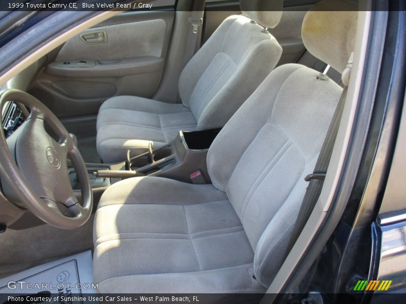 Blue Velvet Pearl / Gray 1999 Toyota Camry CE