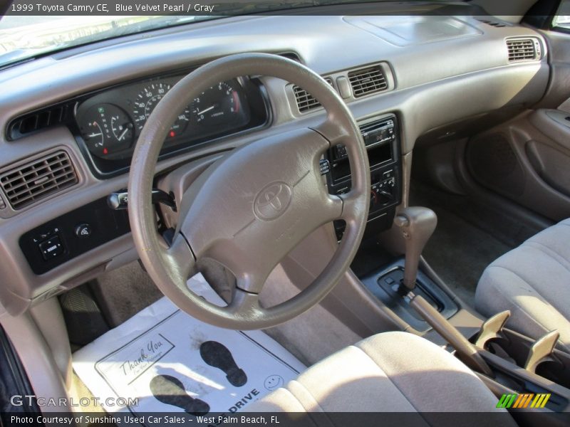 Blue Velvet Pearl / Gray 1999 Toyota Camry CE