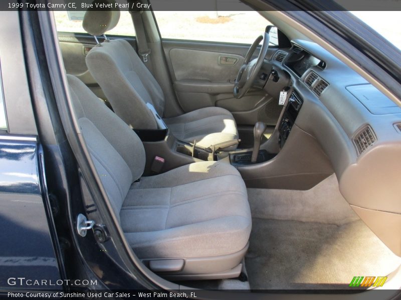Blue Velvet Pearl / Gray 1999 Toyota Camry CE