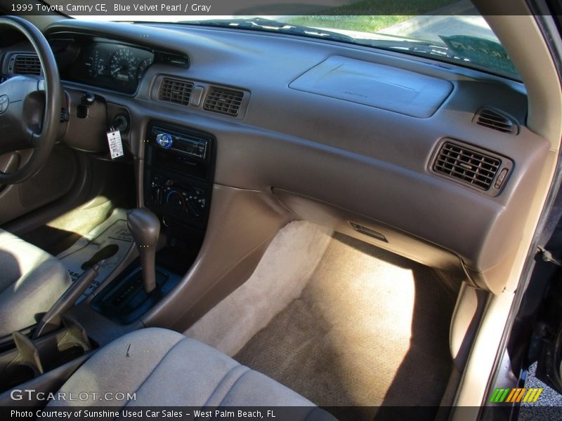Blue Velvet Pearl / Gray 1999 Toyota Camry CE
