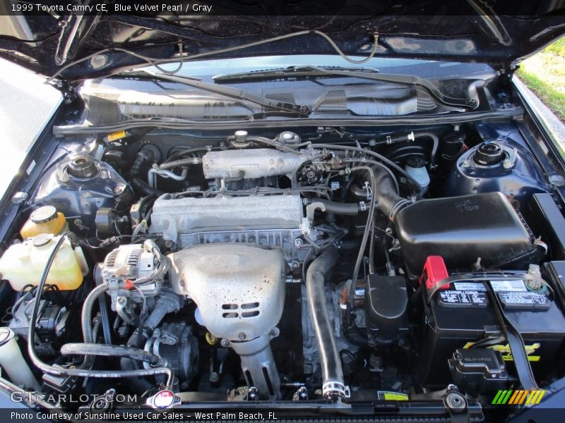 Blue Velvet Pearl / Gray 1999 Toyota Camry CE