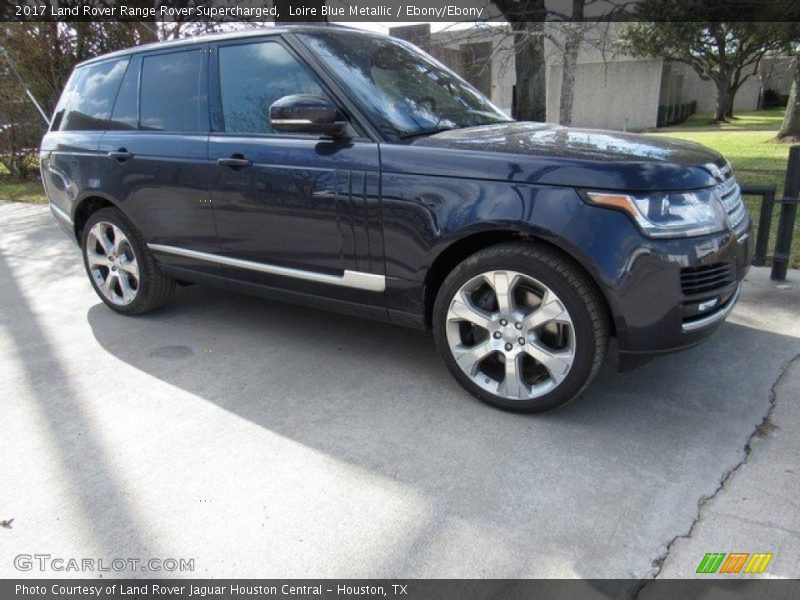 Loire Blue Metallic / Ebony/Ebony 2017 Land Rover Range Rover Supercharged