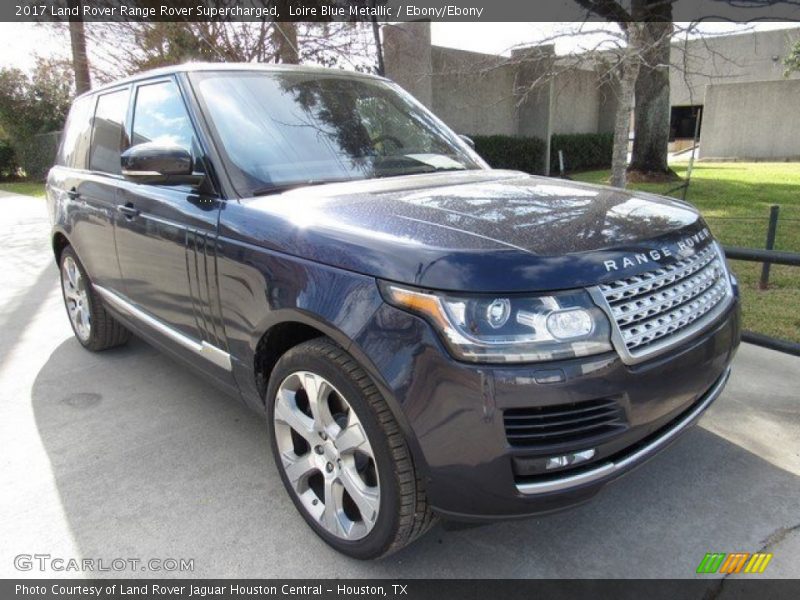 Loire Blue Metallic / Ebony/Ebony 2017 Land Rover Range Rover Supercharged