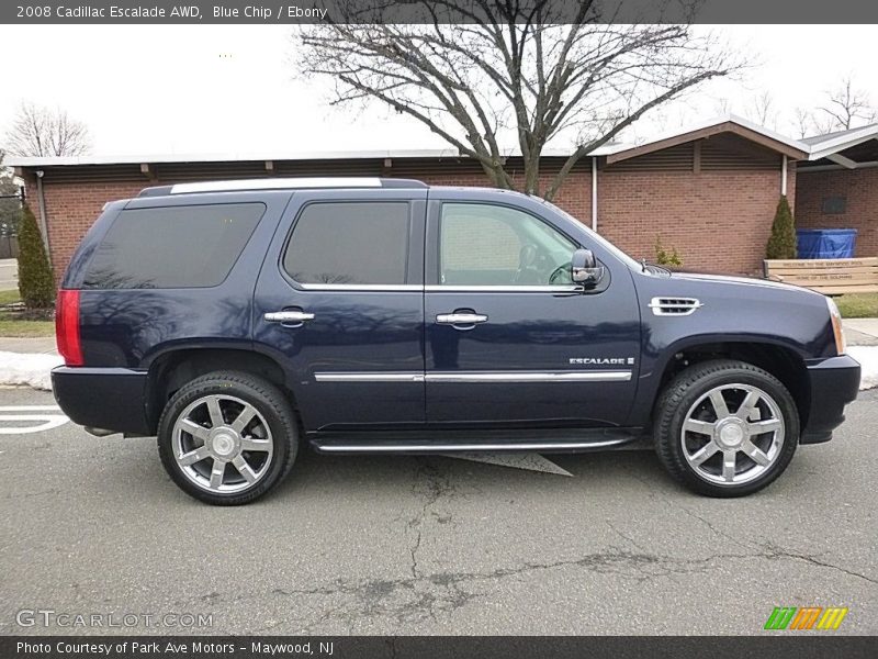 Blue Chip / Ebony 2008 Cadillac Escalade AWD