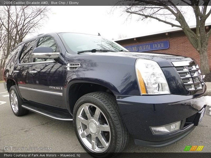 Blue Chip / Ebony 2008 Cadillac Escalade AWD
