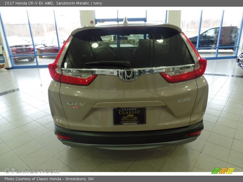 Sandstorm Metallic / Ivory 2017 Honda CR-V EX AWD