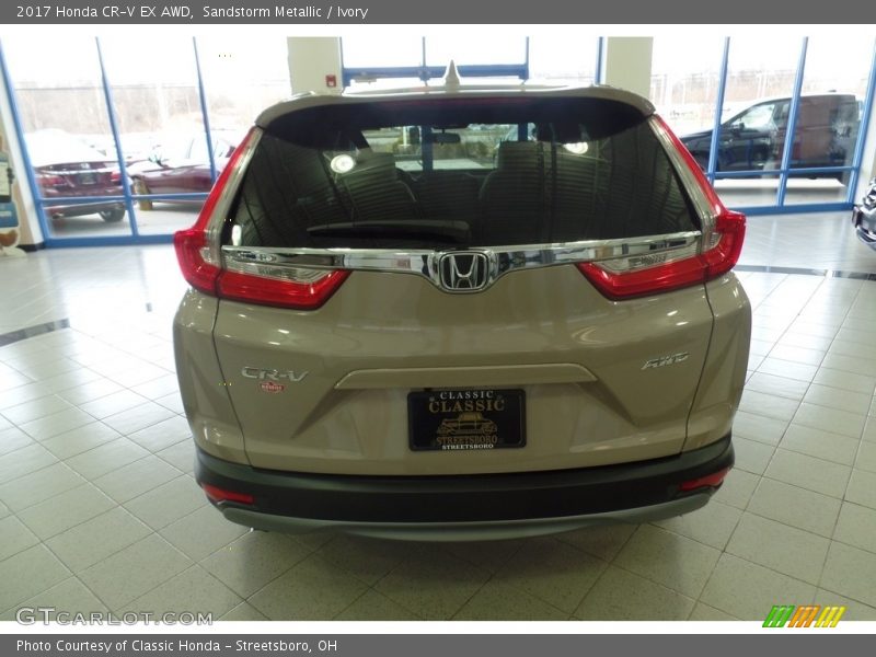 Sandstorm Metallic / Ivory 2017 Honda CR-V EX AWD