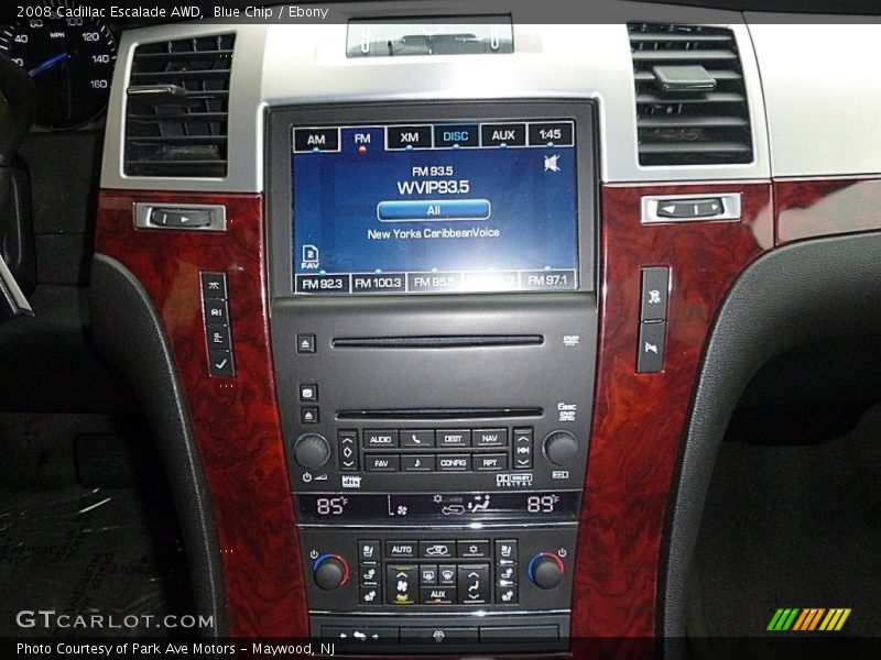Blue Chip / Ebony 2008 Cadillac Escalade AWD