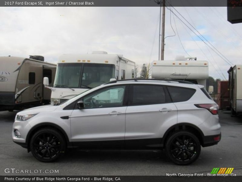 Ingot Silver / Charcoal Black 2017 Ford Escape SE