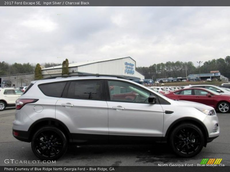 Ingot Silver / Charcoal Black 2017 Ford Escape SE