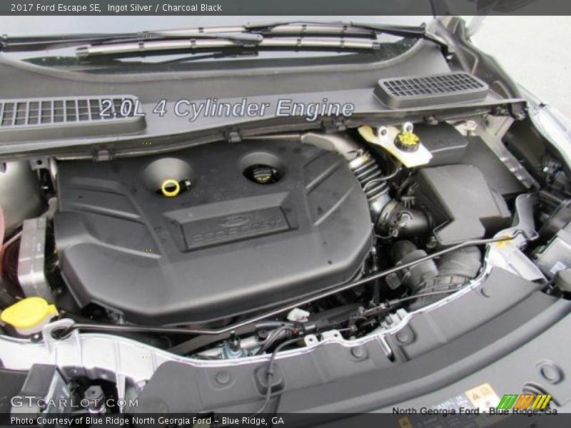 Ingot Silver / Charcoal Black 2017 Ford Escape SE
