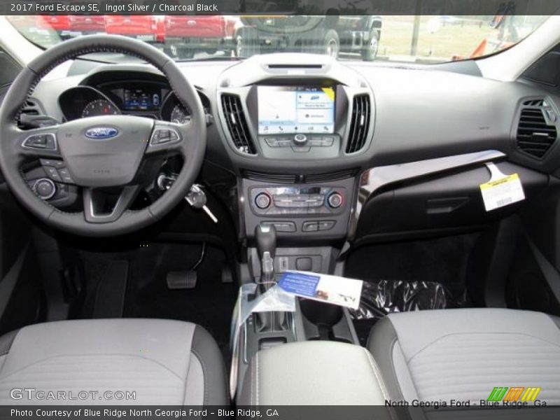 Ingot Silver / Charcoal Black 2017 Ford Escape SE
