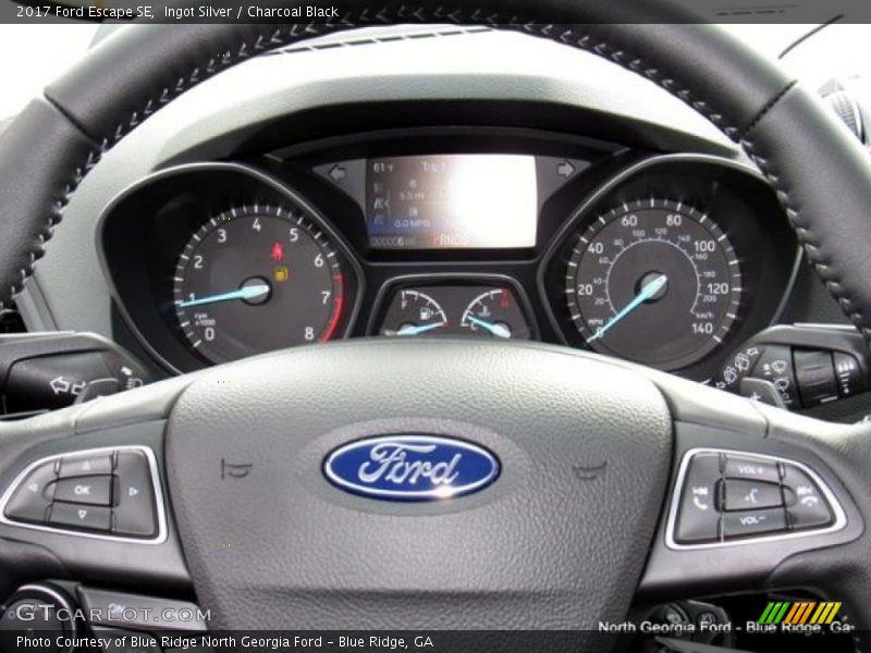 Ingot Silver / Charcoal Black 2017 Ford Escape SE