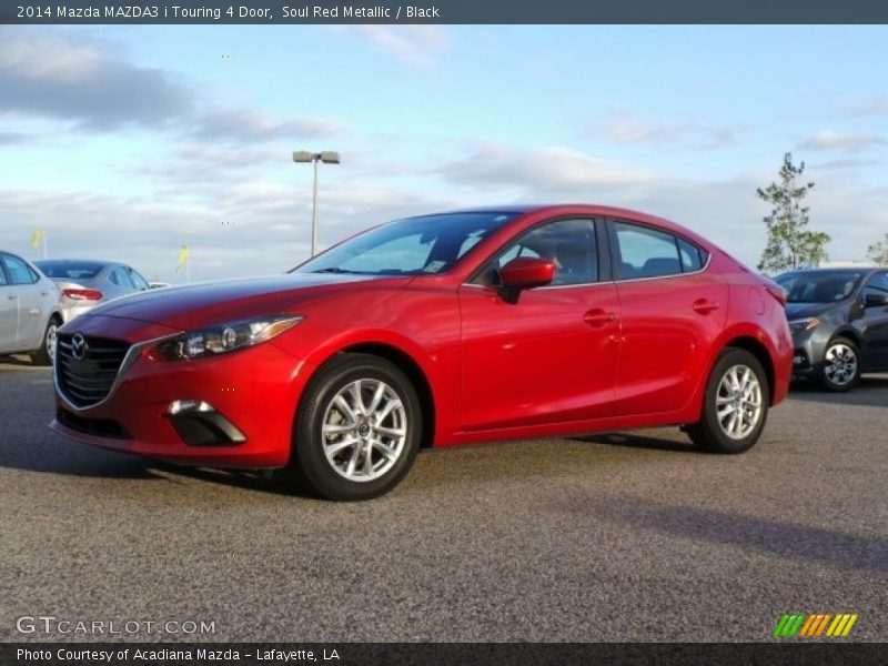 Soul Red Metallic / Black 2014 Mazda MAZDA3 i Touring 4 Door