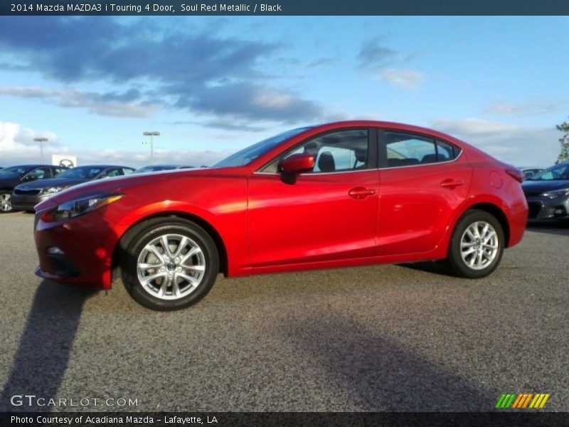 Soul Red Metallic / Black 2014 Mazda MAZDA3 i Touring 4 Door