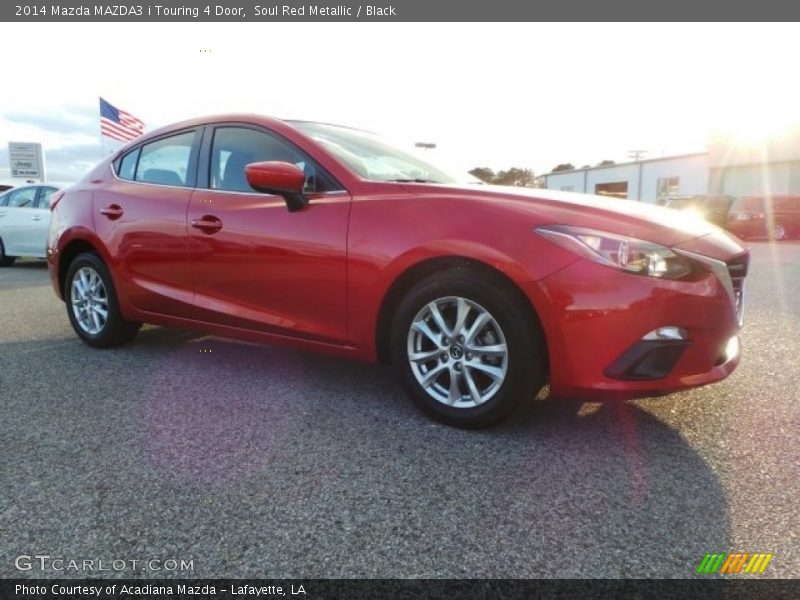Soul Red Metallic / Black 2014 Mazda MAZDA3 i Touring 4 Door