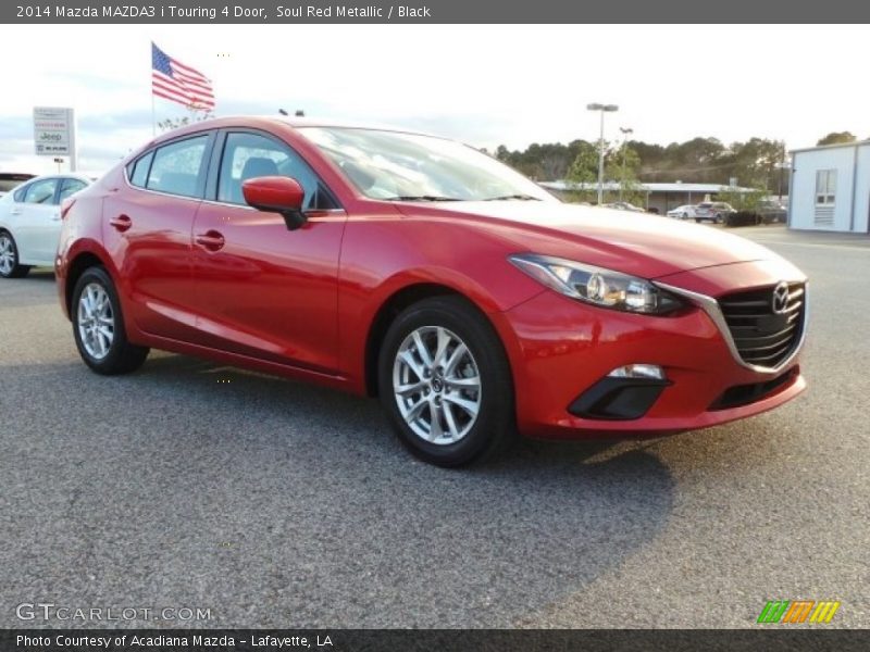 Soul Red Metallic / Black 2014 Mazda MAZDA3 i Touring 4 Door