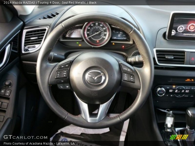 Soul Red Metallic / Black 2014 Mazda MAZDA3 i Touring 4 Door