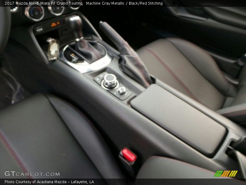 Machine Gray Metallic / Black/Red Stitching 2017 Mazda MX-5 Miata RF Grand Touring
