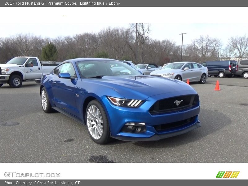 Lightning Blue / Ebony 2017 Ford Mustang GT Premium Coupe