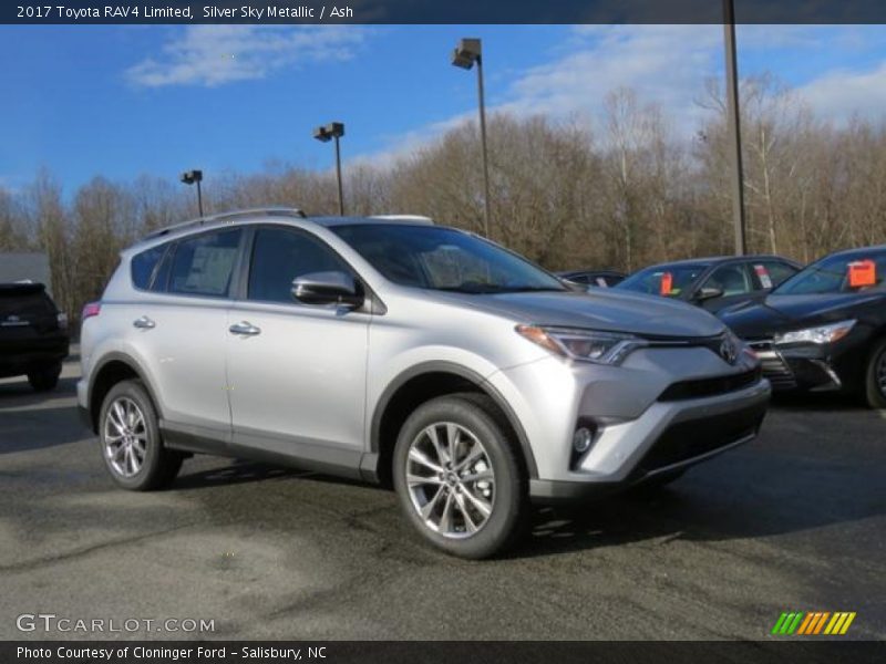 Silver Sky Metallic / Ash 2017 Toyota RAV4 Limited