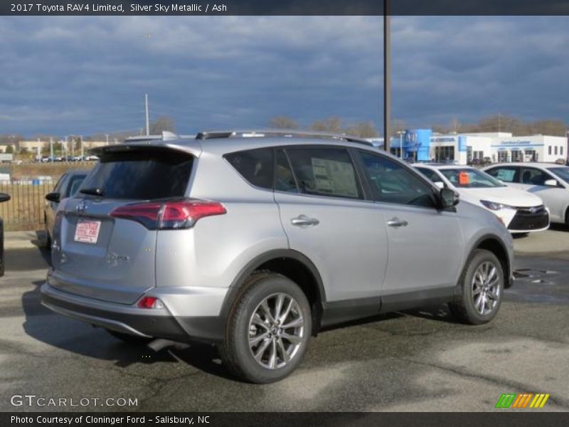 Silver Sky Metallic / Ash 2017 Toyota RAV4 Limited