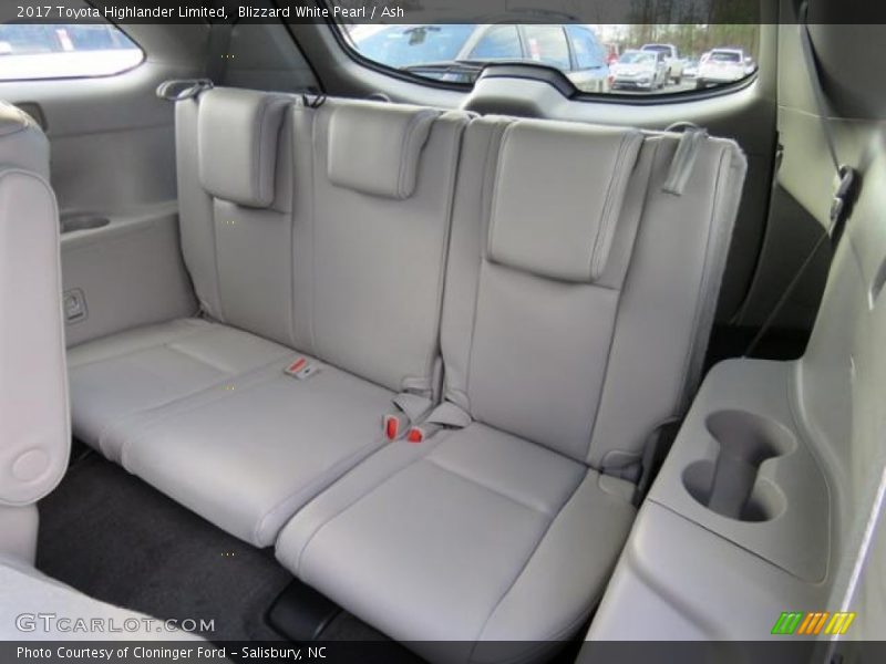 Rear Seat of 2017 Highlander Limited