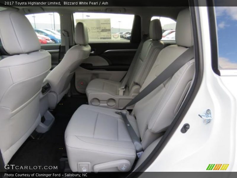 Rear Seat of 2017 Highlander Limited