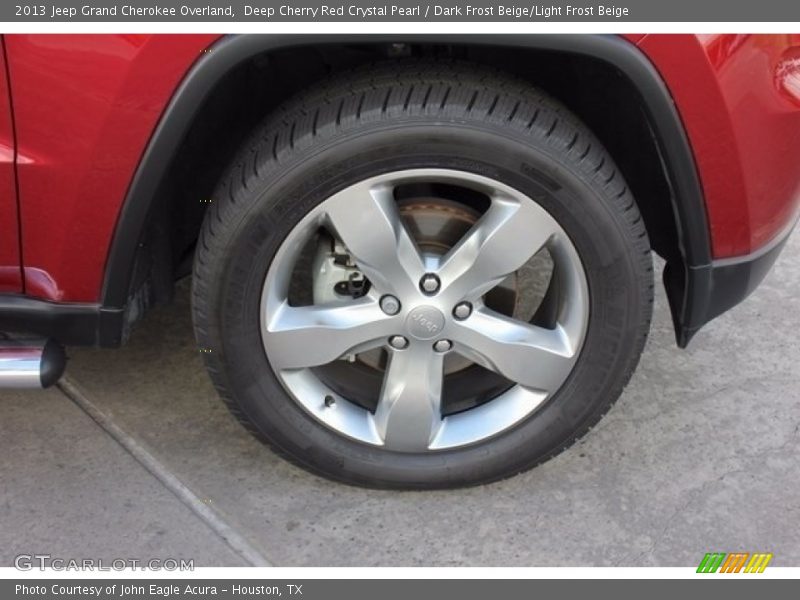 Deep Cherry Red Crystal Pearl / Dark Frost Beige/Light Frost Beige 2013 Jeep Grand Cherokee Overland