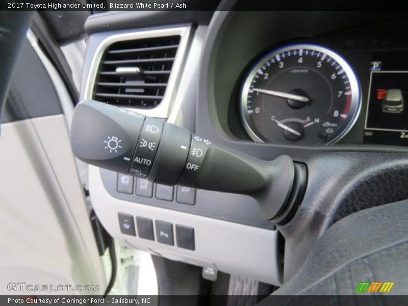 Controls of 2017 Highlander Limited