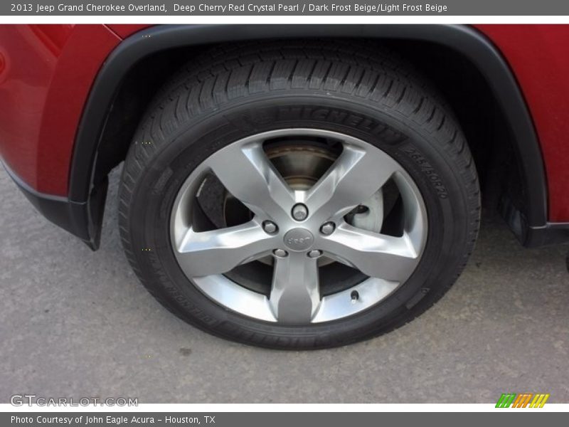 Deep Cherry Red Crystal Pearl / Dark Frost Beige/Light Frost Beige 2013 Jeep Grand Cherokee Overland