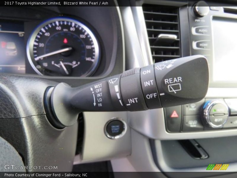 Controls of 2017 Highlander Limited