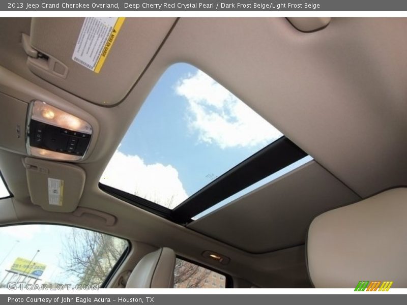 Deep Cherry Red Crystal Pearl / Dark Frost Beige/Light Frost Beige 2013 Jeep Grand Cherokee Overland