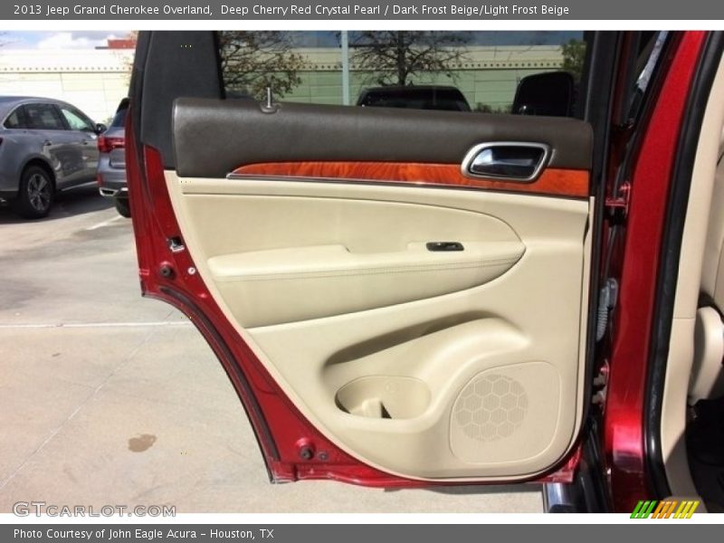 Deep Cherry Red Crystal Pearl / Dark Frost Beige/Light Frost Beige 2013 Jeep Grand Cherokee Overland