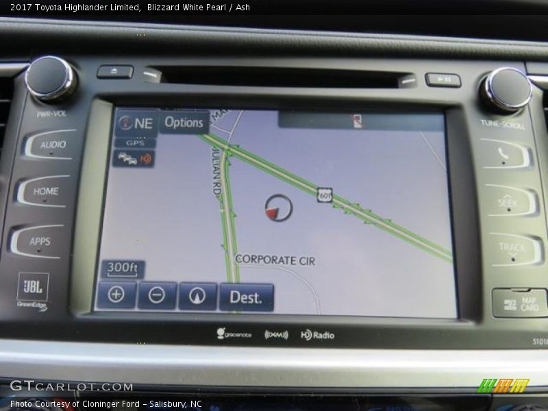 Navigation of 2017 Highlander Limited