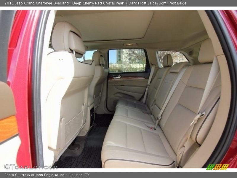 Deep Cherry Red Crystal Pearl / Dark Frost Beige/Light Frost Beige 2013 Jeep Grand Cherokee Overland