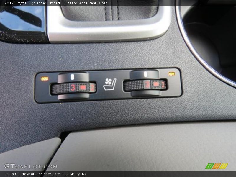 Controls of 2017 Highlander Limited