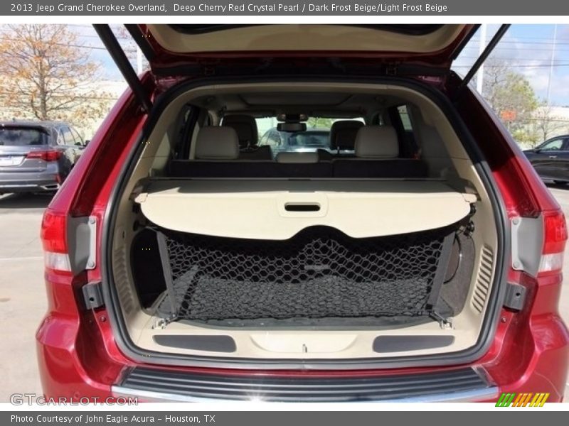 Deep Cherry Red Crystal Pearl / Dark Frost Beige/Light Frost Beige 2013 Jeep Grand Cherokee Overland