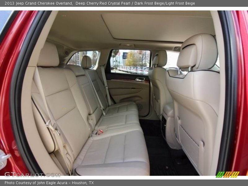 Deep Cherry Red Crystal Pearl / Dark Frost Beige/Light Frost Beige 2013 Jeep Grand Cherokee Overland
