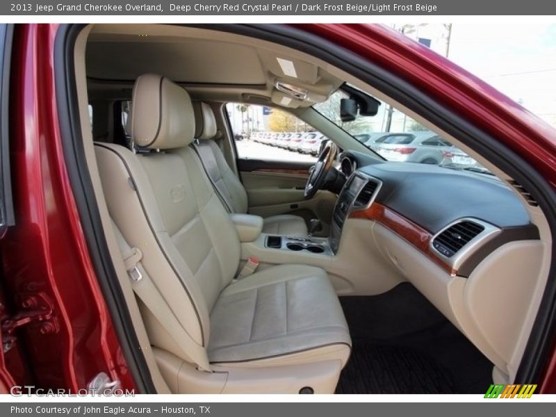 Deep Cherry Red Crystal Pearl / Dark Frost Beige/Light Frost Beige 2013 Jeep Grand Cherokee Overland