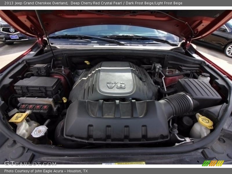 Deep Cherry Red Crystal Pearl / Dark Frost Beige/Light Frost Beige 2013 Jeep Grand Cherokee Overland