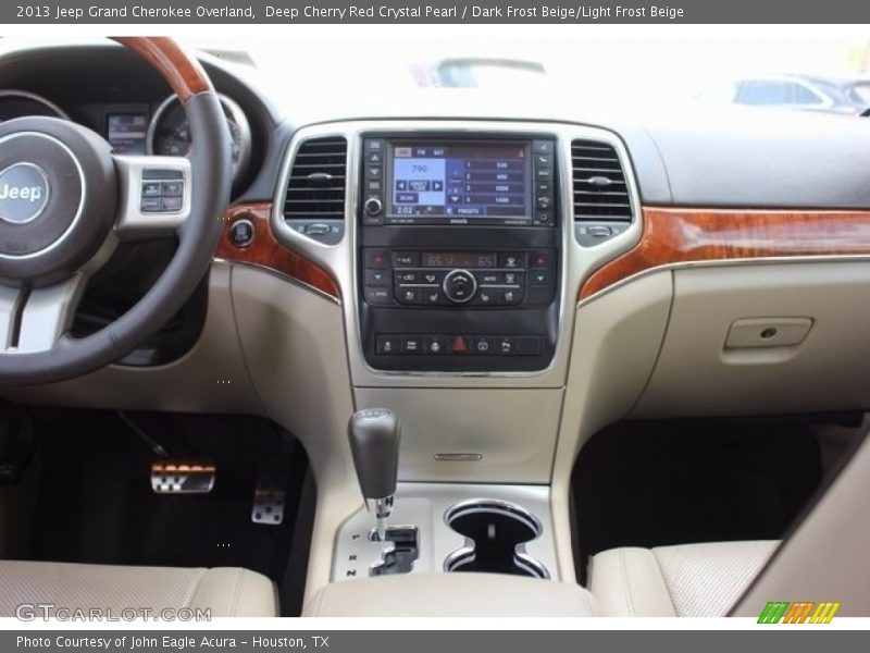 Deep Cherry Red Crystal Pearl / Dark Frost Beige/Light Frost Beige 2013 Jeep Grand Cherokee Overland