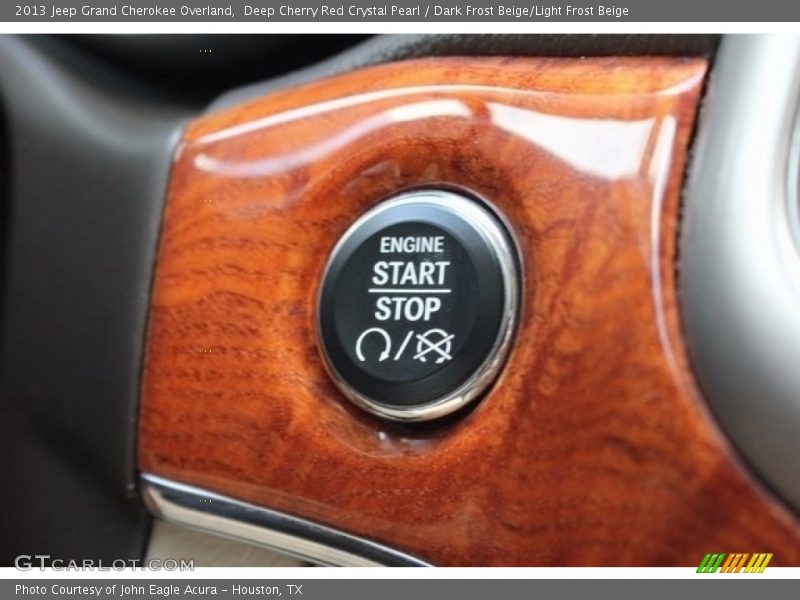 Deep Cherry Red Crystal Pearl / Dark Frost Beige/Light Frost Beige 2013 Jeep Grand Cherokee Overland