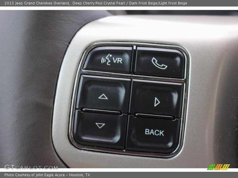 Deep Cherry Red Crystal Pearl / Dark Frost Beige/Light Frost Beige 2013 Jeep Grand Cherokee Overland