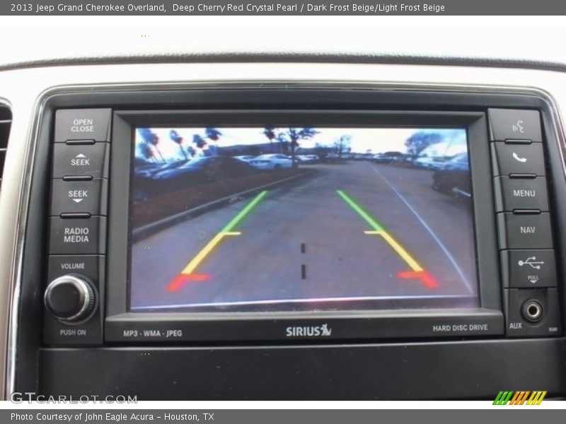 Deep Cherry Red Crystal Pearl / Dark Frost Beige/Light Frost Beige 2013 Jeep Grand Cherokee Overland
