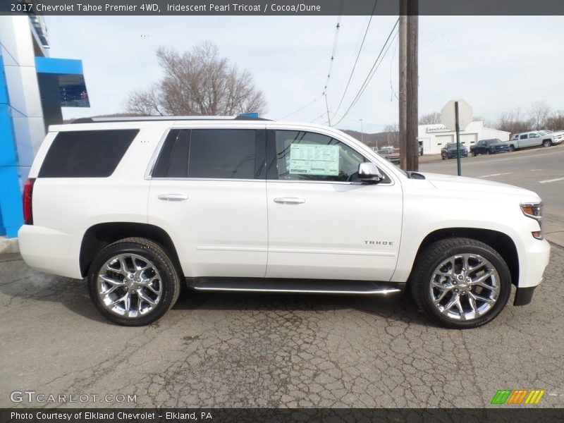 Iridescent Pearl Tricoat / Cocoa/Dune 2017 Chevrolet Tahoe Premier 4WD