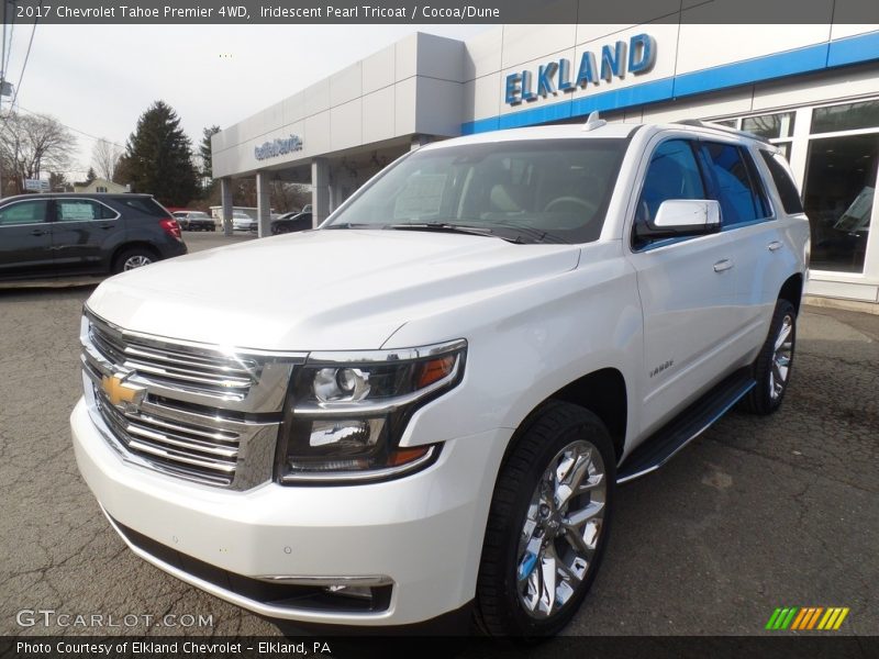 Iridescent Pearl Tricoat / Cocoa/Dune 2017 Chevrolet Tahoe Premier 4WD