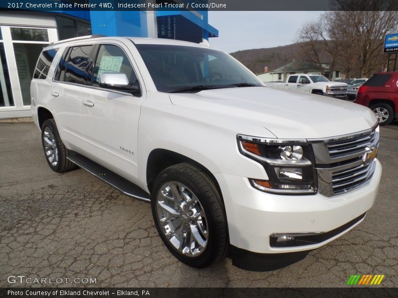 Iridescent Pearl Tricoat / Cocoa/Dune 2017 Chevrolet Tahoe Premier 4WD