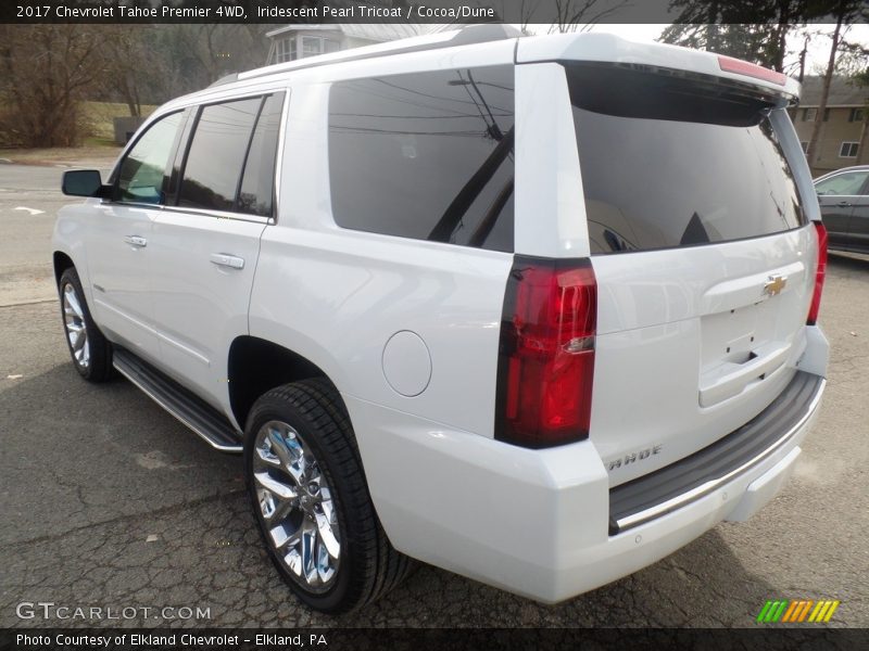 Iridescent Pearl Tricoat / Cocoa/Dune 2017 Chevrolet Tahoe Premier 4WD