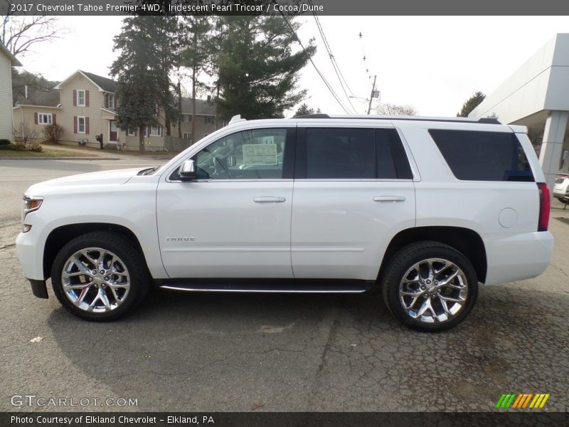 Iridescent Pearl Tricoat / Cocoa/Dune 2017 Chevrolet Tahoe Premier 4WD